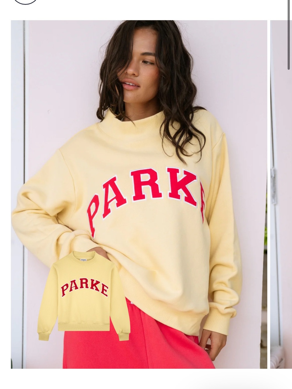 Parke Summerland Lemonade Yellow Logo Sweatshirt